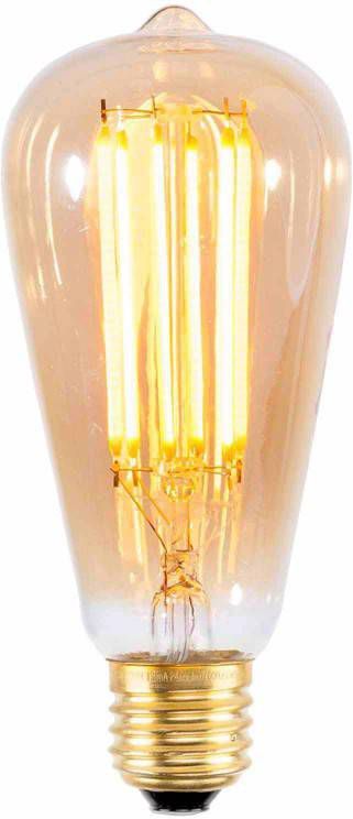 Trendhopper Calex LED Full Glass LongFilament Rustik Lamp 240V 4W 320lm E27 ST64, Gold 2100K Dimmable, energy label A+ online kopen