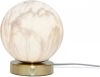 Its about RoMi Tafellamp 'Carrara' Glas, Marmerlook, kleur Wit online kopen