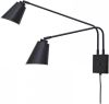 Its about RoMi Wandlamp 'Bremen' 2 lamps, kleur Zwart online kopen