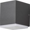 Konstsmide Buitenlamp 'Monza Cube' Wandlamp, PowerLED 1 x 6W / 230V, kleur Antraciet online kopen