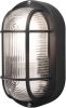 Konstsmide Buitenlamp 'Elmas' Wand / Plafondlamp, Ovaal 20cm, E27 / 230V, kleur Zwart online kopen