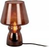 Leitmotiv Tafellamp Klassiek Glas Chocolade Bruin online kopen