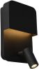 Lucide wandlamp Boxer zwart 10x13, 5x24 cm Leen Bakker online kopen