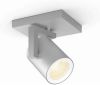 PHILIPS HUE Philips Hue Argenta opbouwspot wit en gekleurd licht 1-lichts aluminium online kopen