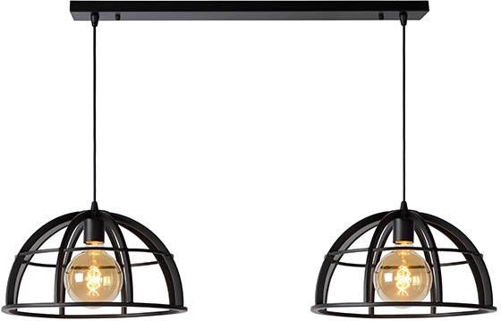 Lucide hanglamp Dikra 2 lamp zwart Ø40 cm Leen Bakker online kopen