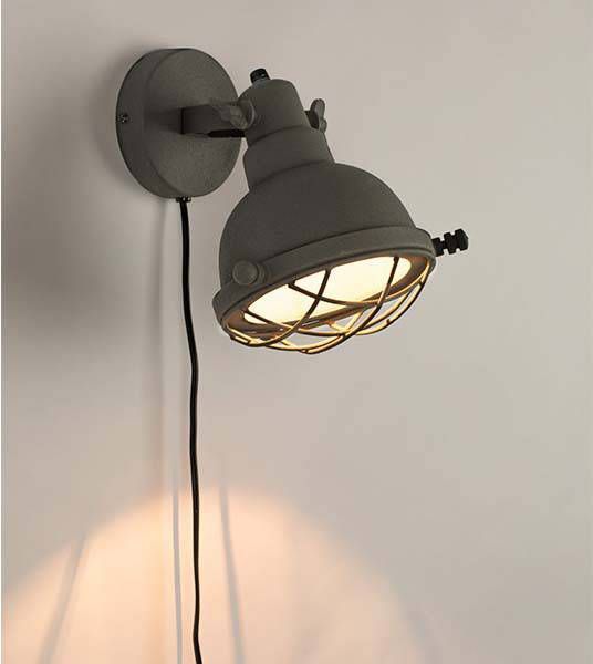 Wants&Needs Furniture wandlamp evan mat grijs 24 x 21 x 25 online kopen