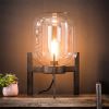 LifestyleFurn Tafellamp 'Jacki' met glazen kap en industriële driepoot online kopen