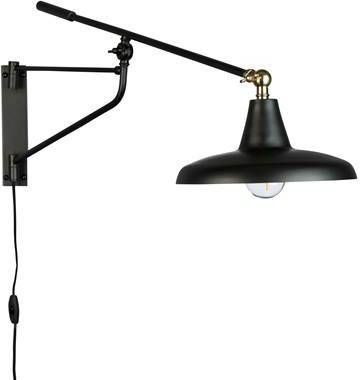 Dutchbone Hector Wandlamp Ijzer 93 x 30 cm Zwart