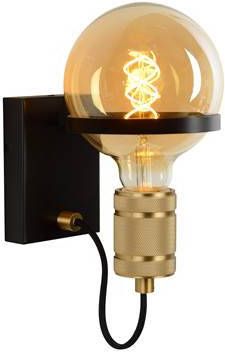 Lucide wandlamp Ottelien zwart Ø17, 5x21, 8 cm Leen Bakker