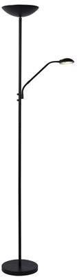Lucide Zenith Led Vloerlamp Led 20w + 4w Zwart