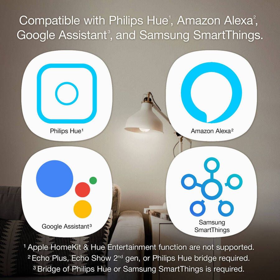 Jorz Innr Connected Bulb Gu10 Zigbee 3.0 Set Van 4 Lampen Warm Wit 2700k Instelbare Intensiteit.